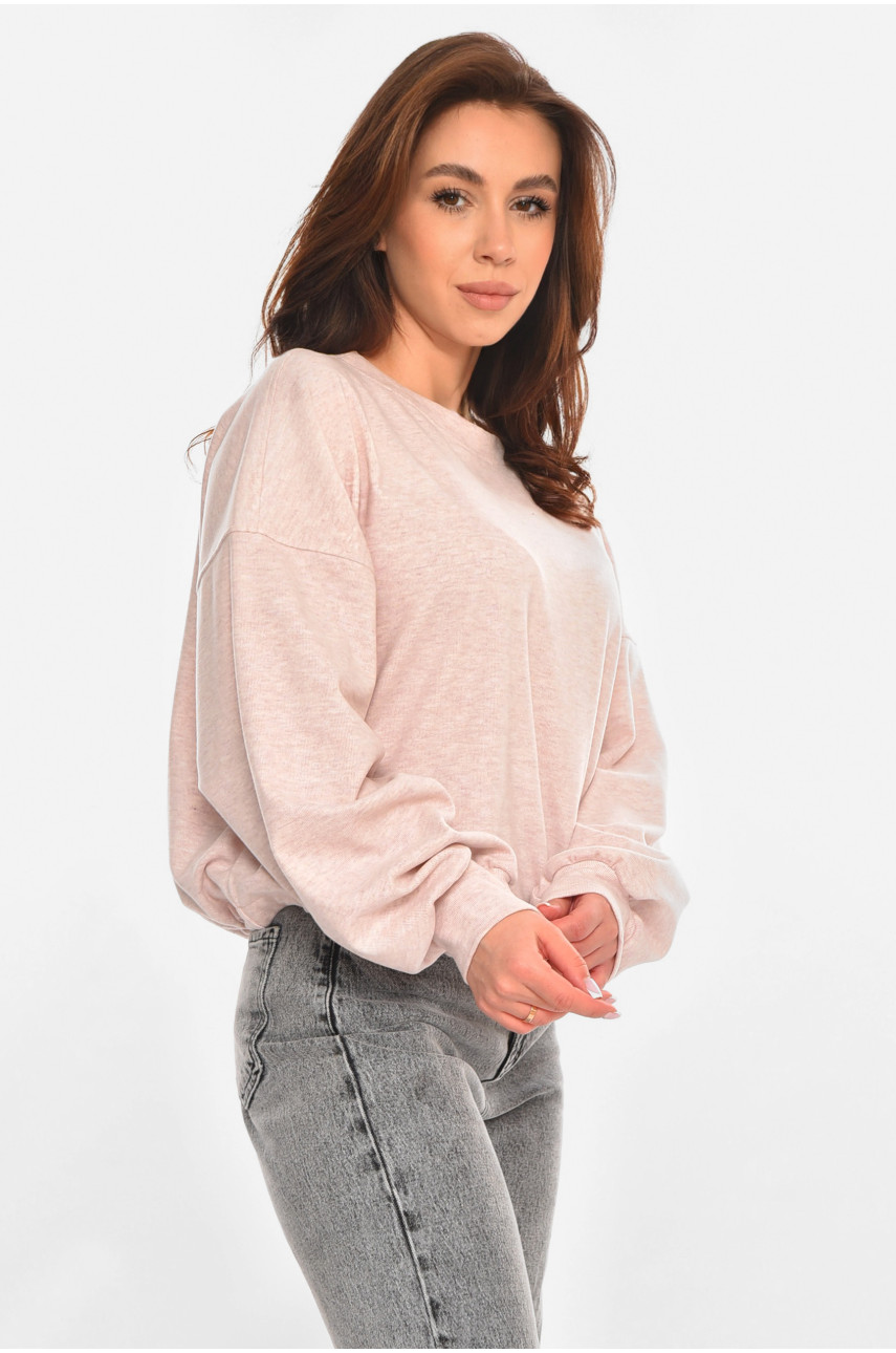 Кофта жіноча однотонна світло-рожевого кольору 0909 213171