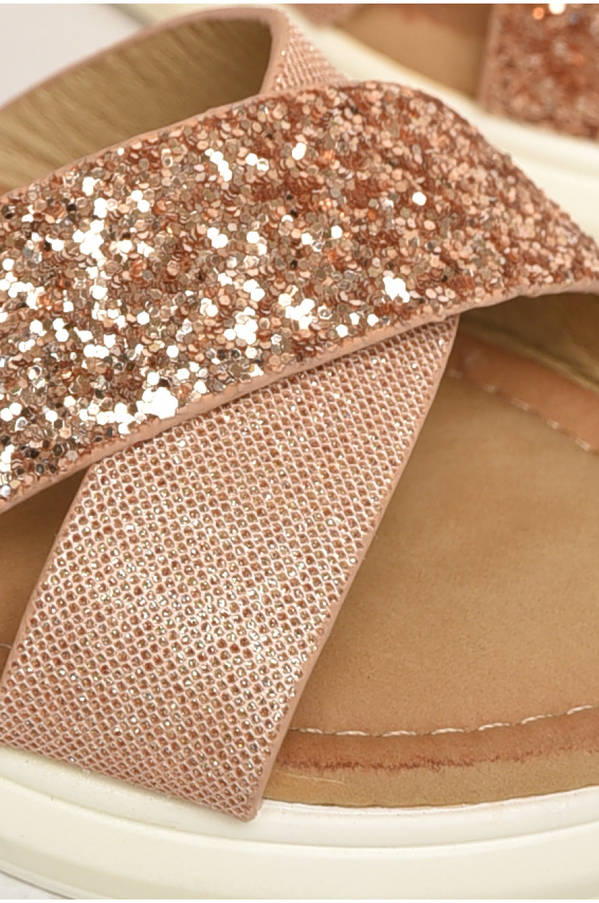 Босоножки для девочки бежевого цвета К-18 213188