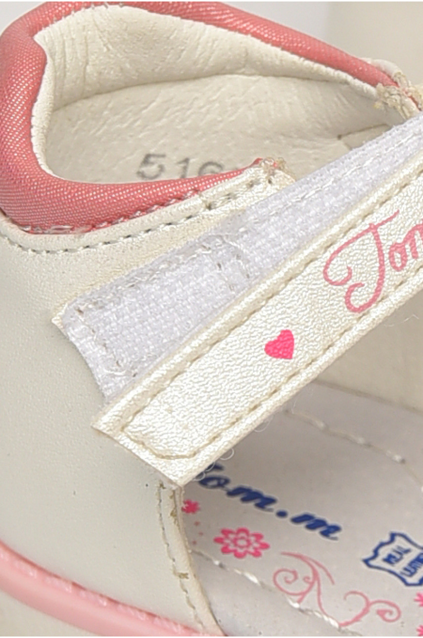 Сандали детские для девочек белого цвета С- Т51-63-D 213193