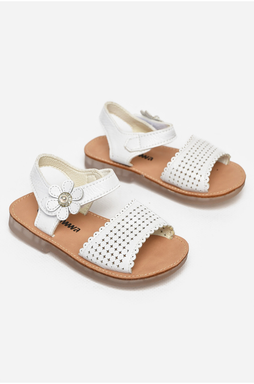 Сандали детские для девочек белого цвета NX83 213199