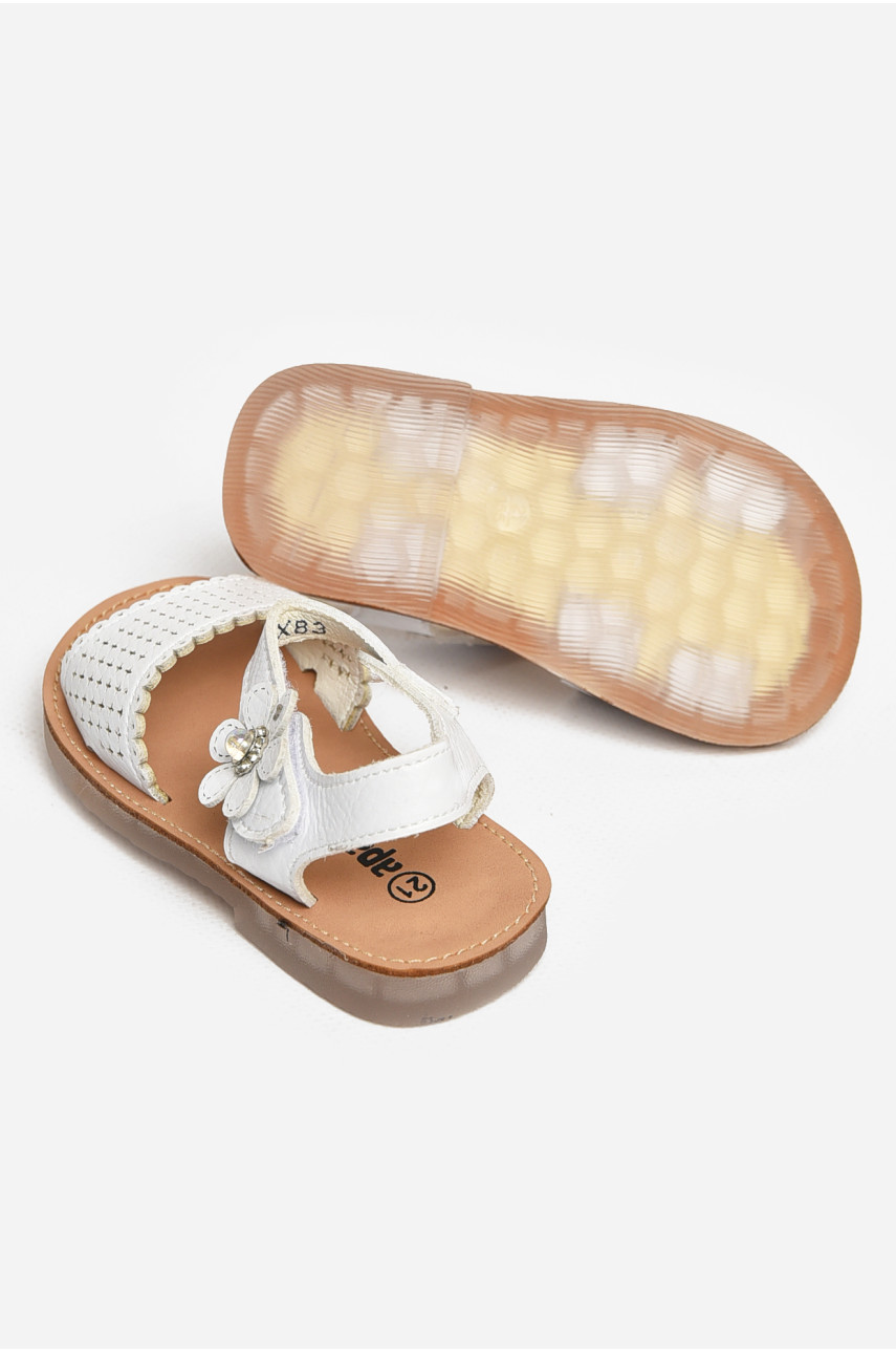 Сандали детские для девочек белого цвета NX83 213199