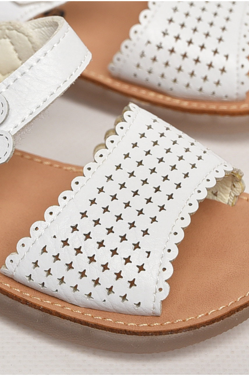 Сандали детские для девочек белого цвета NX83 213199