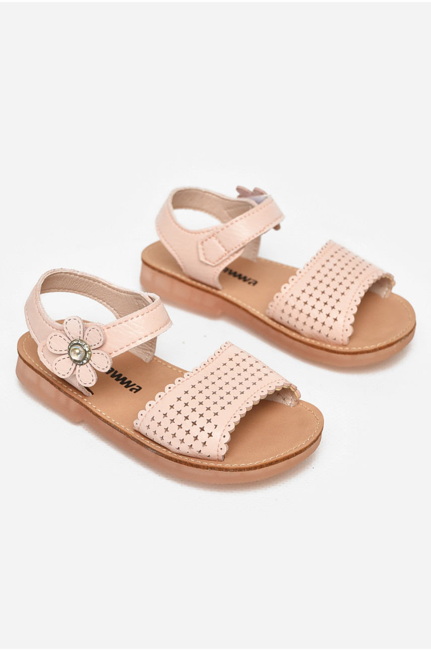 Сандали детские для девочек светло-розового цвета NX83 213204