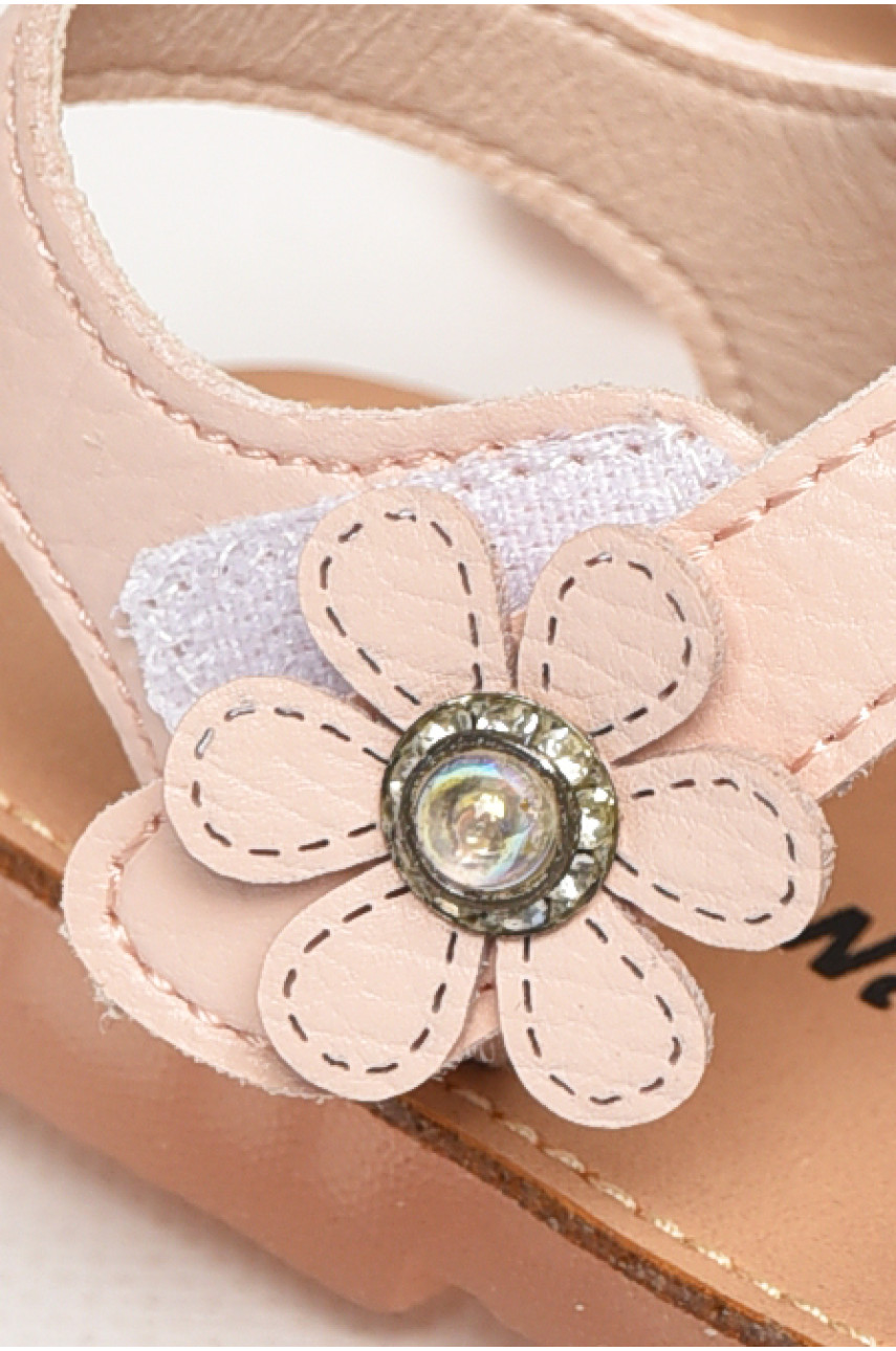 Сандали детские для девочек светло-розового цвета NX83 213204
