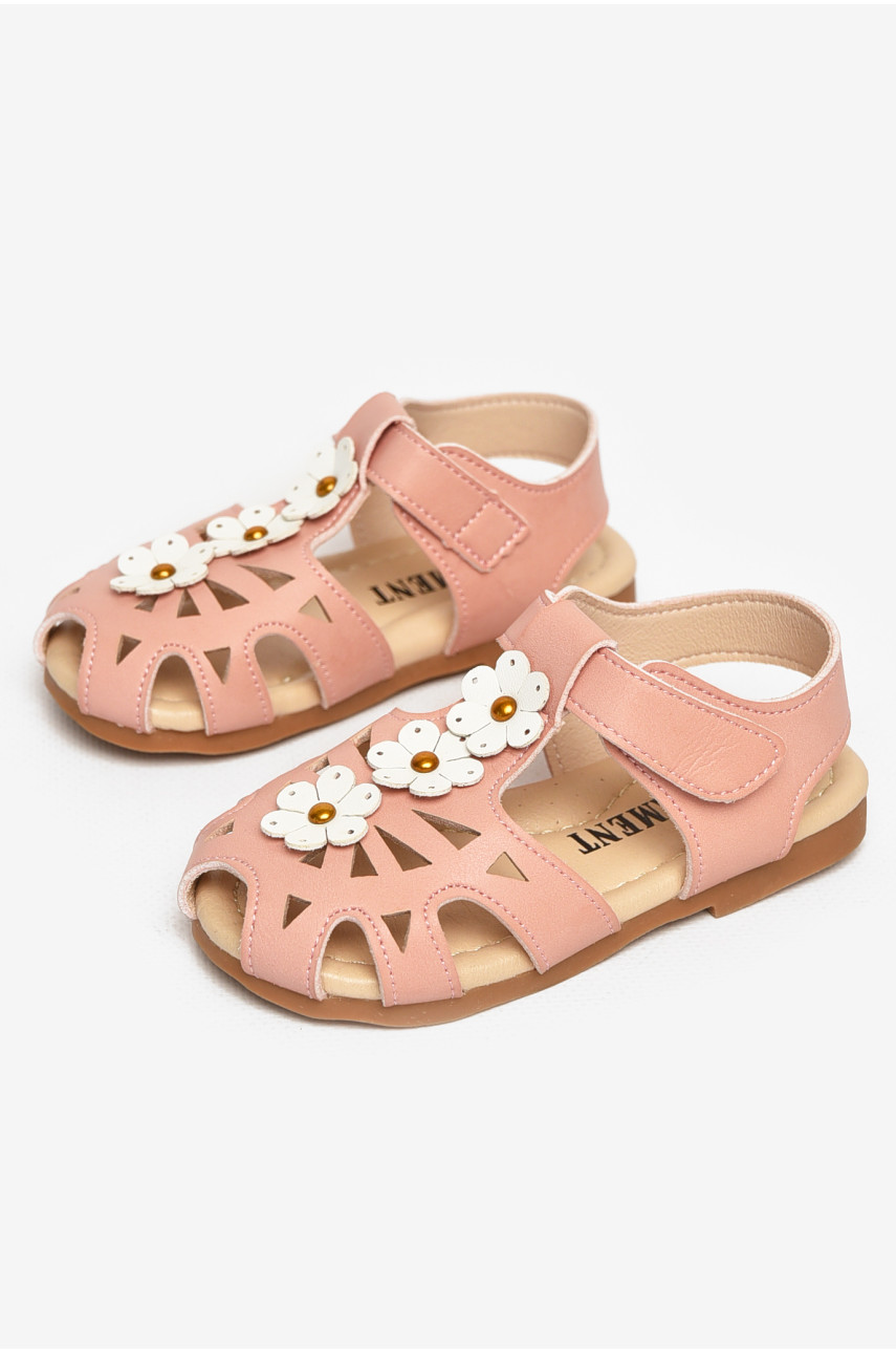 Сандали детские для девочек светло-розового цвета А5801 213205