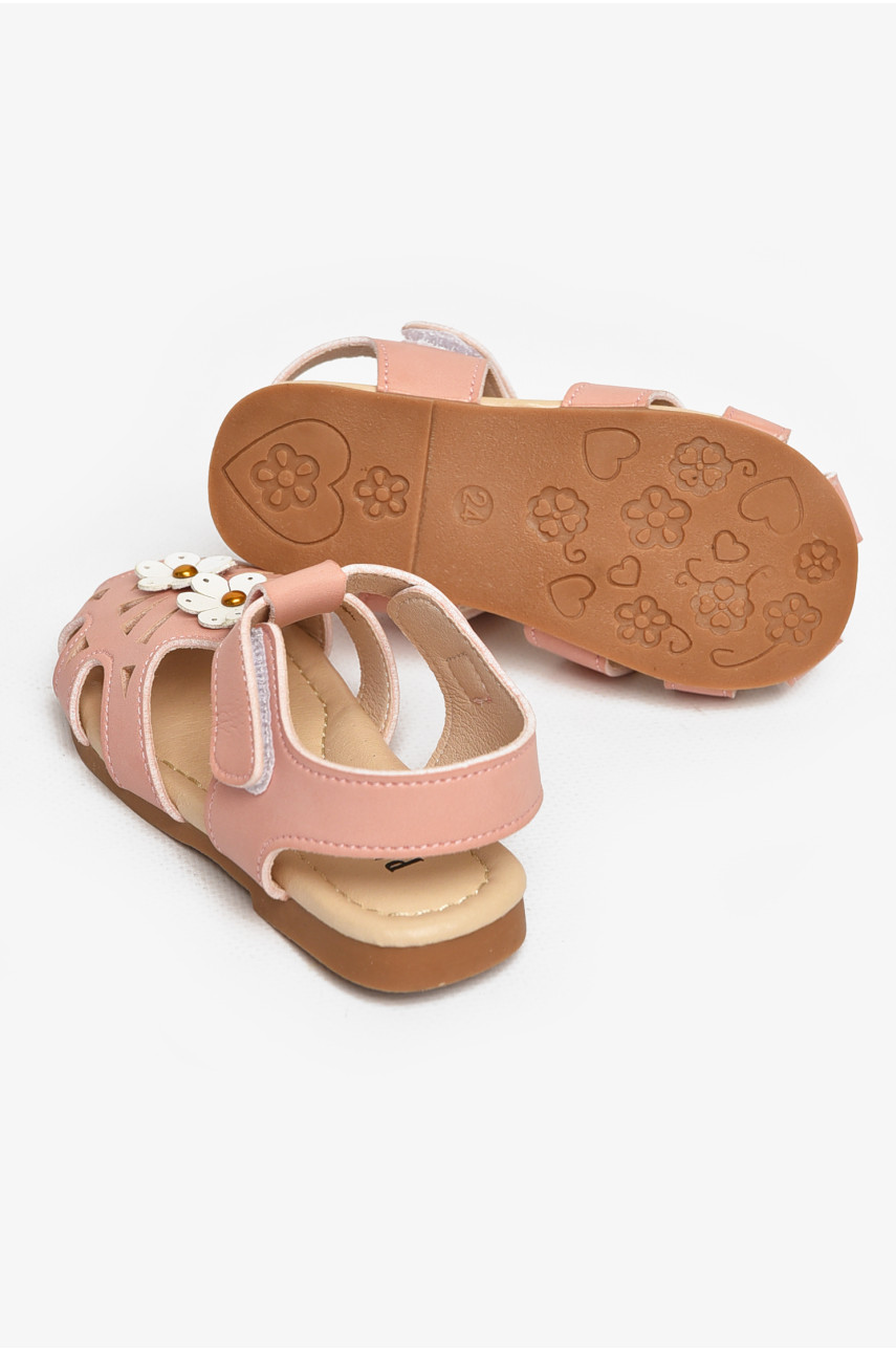Сандали детские для девочек светло-розового цвета А5801 213205