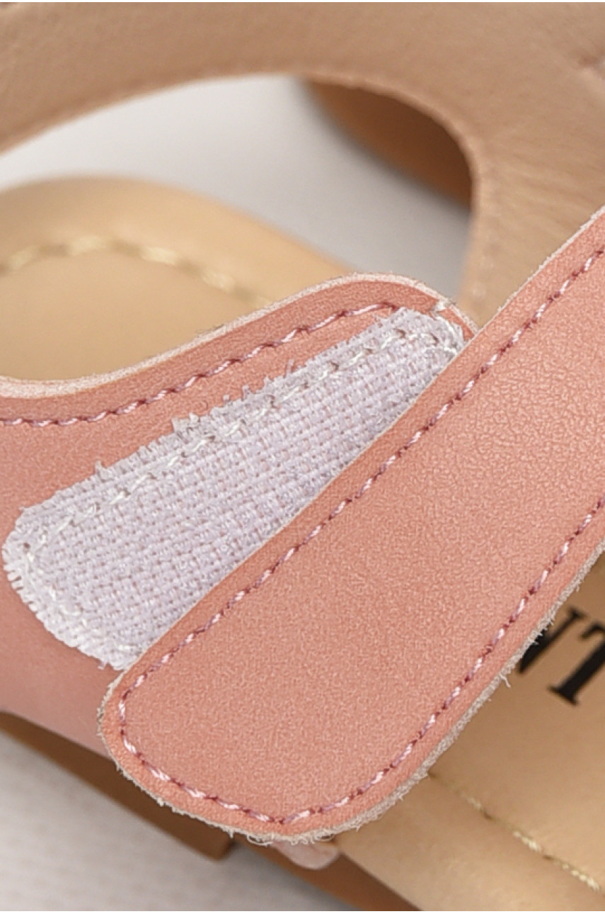 Сандали детские для девочек светло-розового цвета А5801 213205