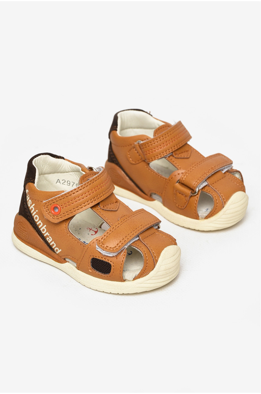 Сандали детские для мальчика светло-коричневого цвета А2979 213207