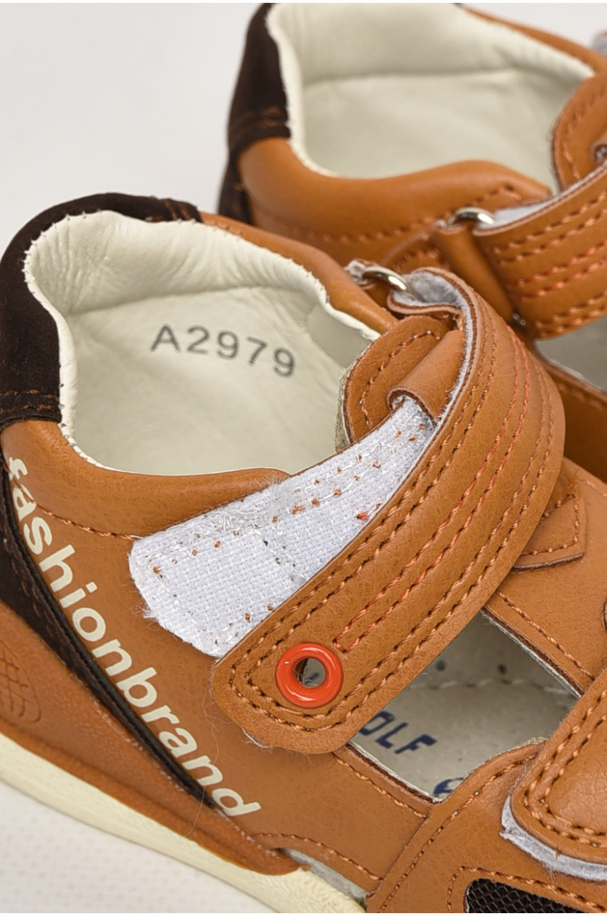 Сандали детские для мальчика светло-коричневого цвета А2979 213207