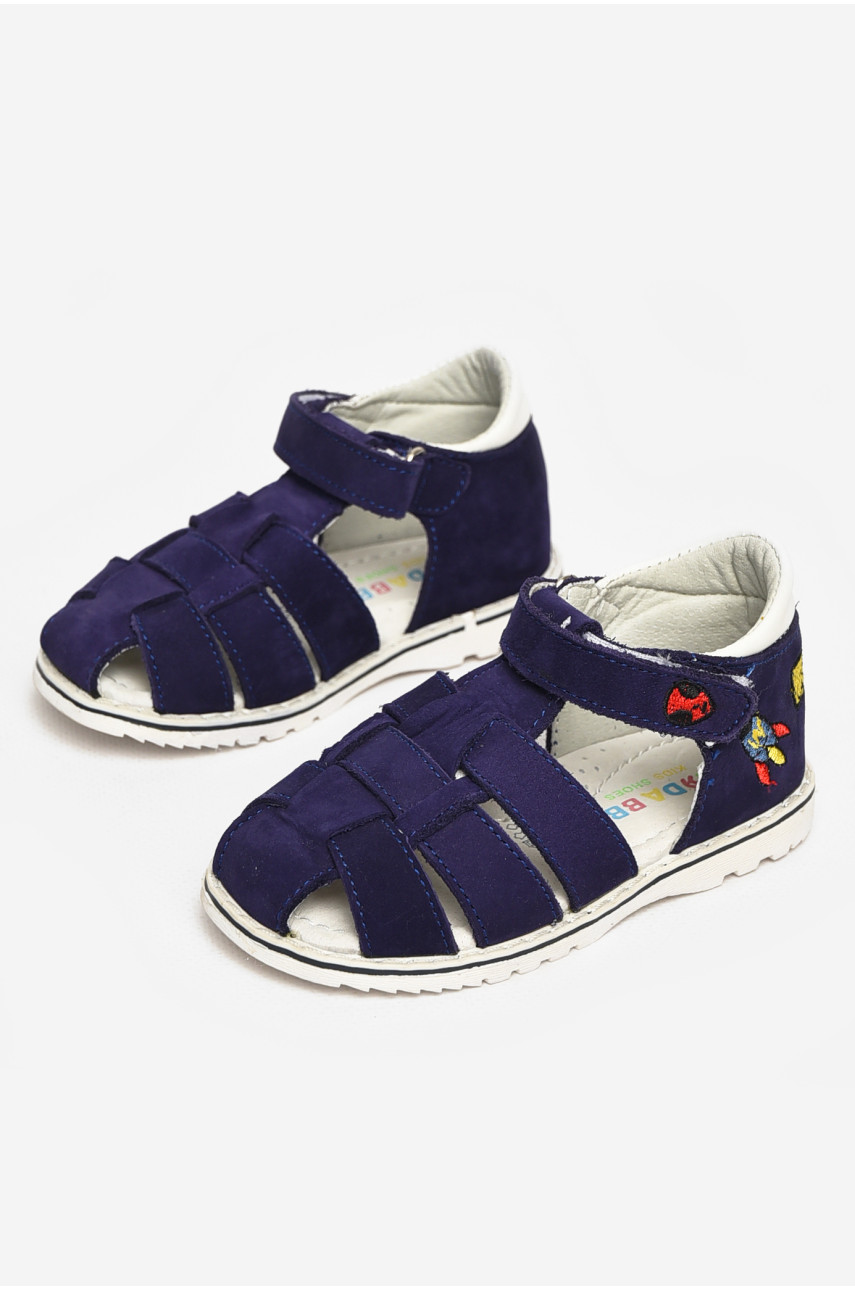 Сандали детские для мальчиков темно-синего цвета М46-17 213208