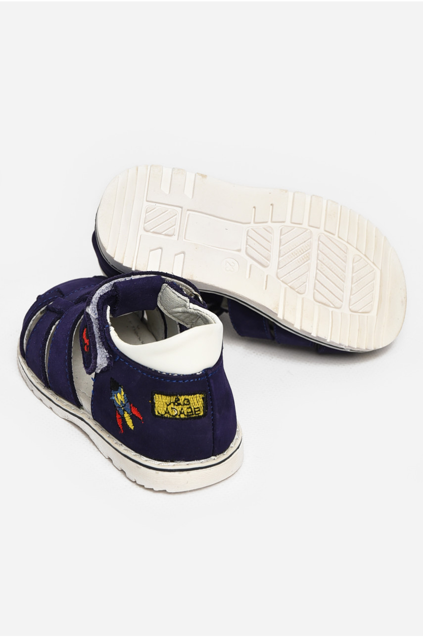 Сандали детские для мальчиков темно-синего цвета М46-17 213208