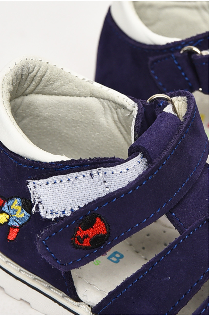 Сандали детские для мальчиков темно-синего цвета М46-17 213208