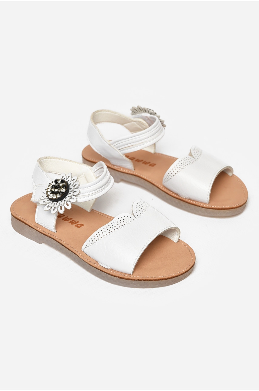 Сандали детские для девочек белого цвета NX85 213211