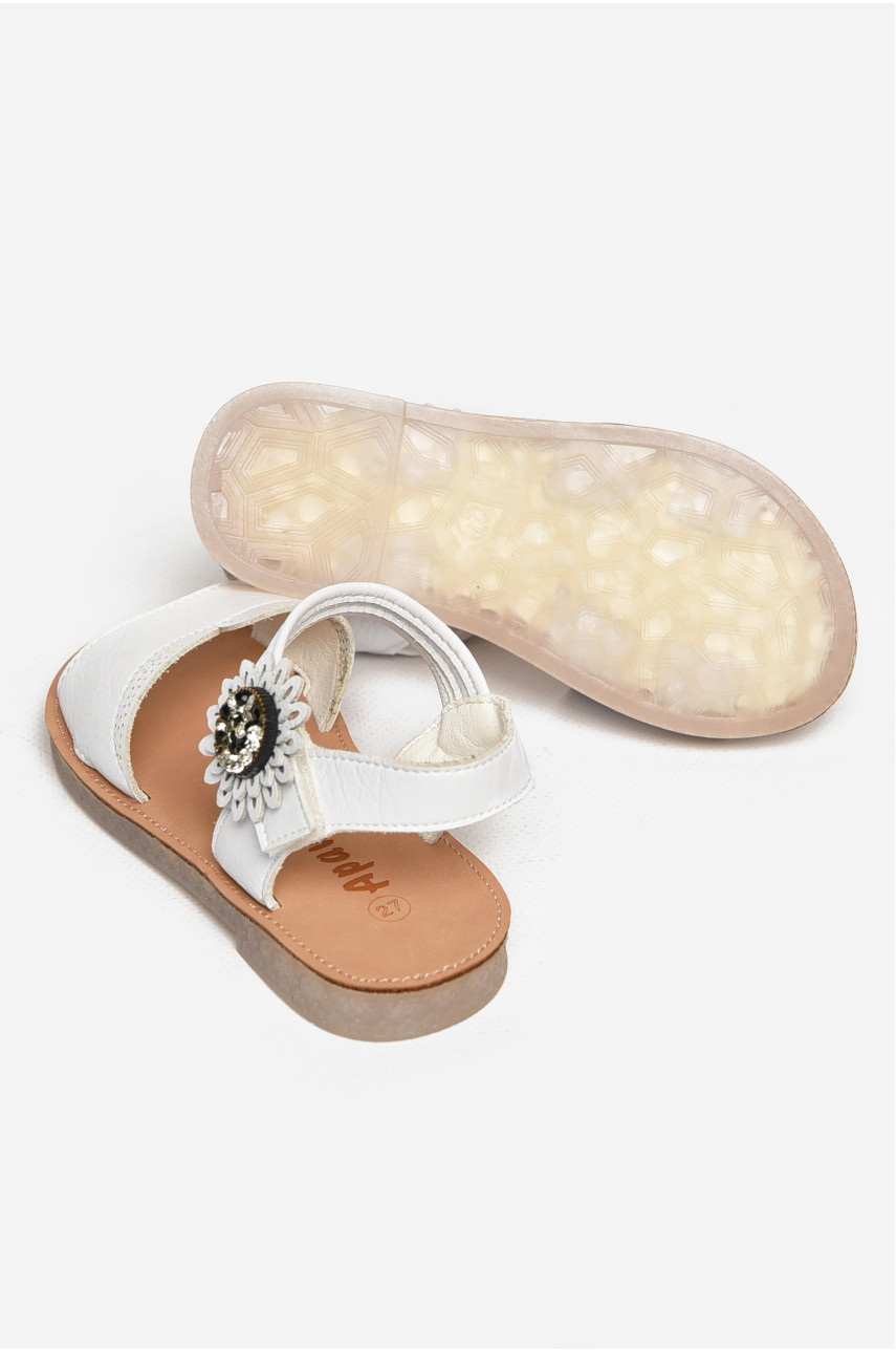 Сандали детские для девочек белого цвета NX85 213211