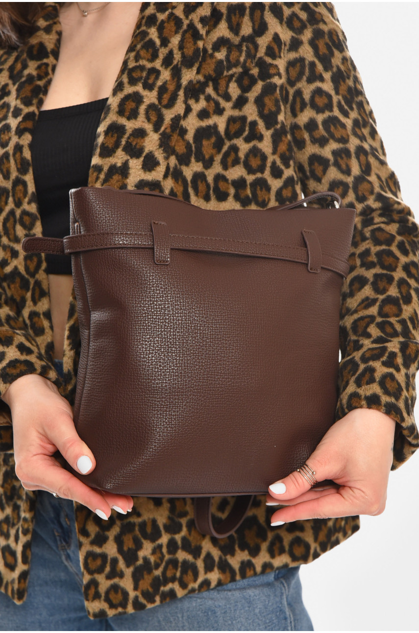 Сумка женская из экокожи красного цвета 755 213216