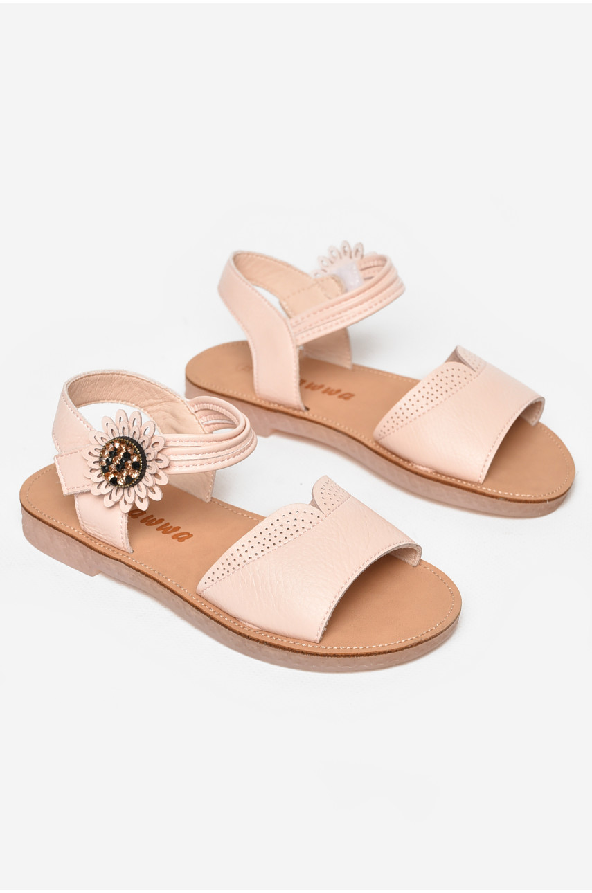 Сандали детские для девочек светло-розового цвета NX85 213220