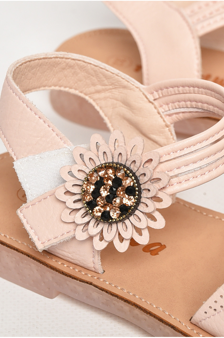 Сандали детские для девочек светло-розового цвета NX85 213220