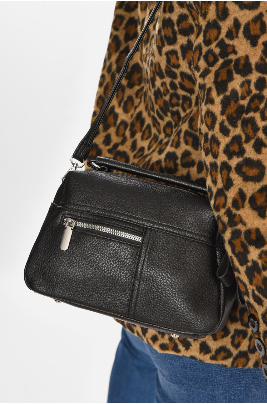 Сумка женская из экокожи черного цвета 3356 213227