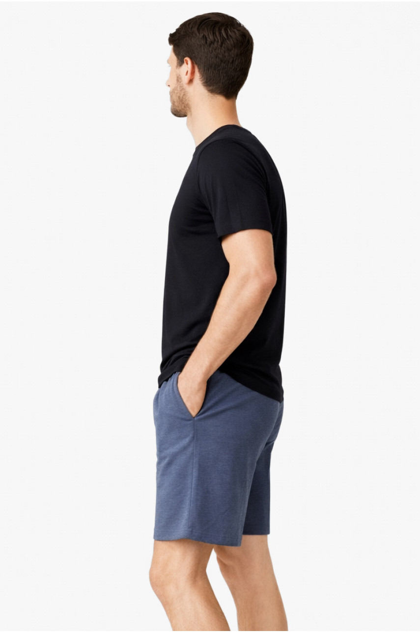Костюм чоловічий шорти та футболка чорного кольору 213241