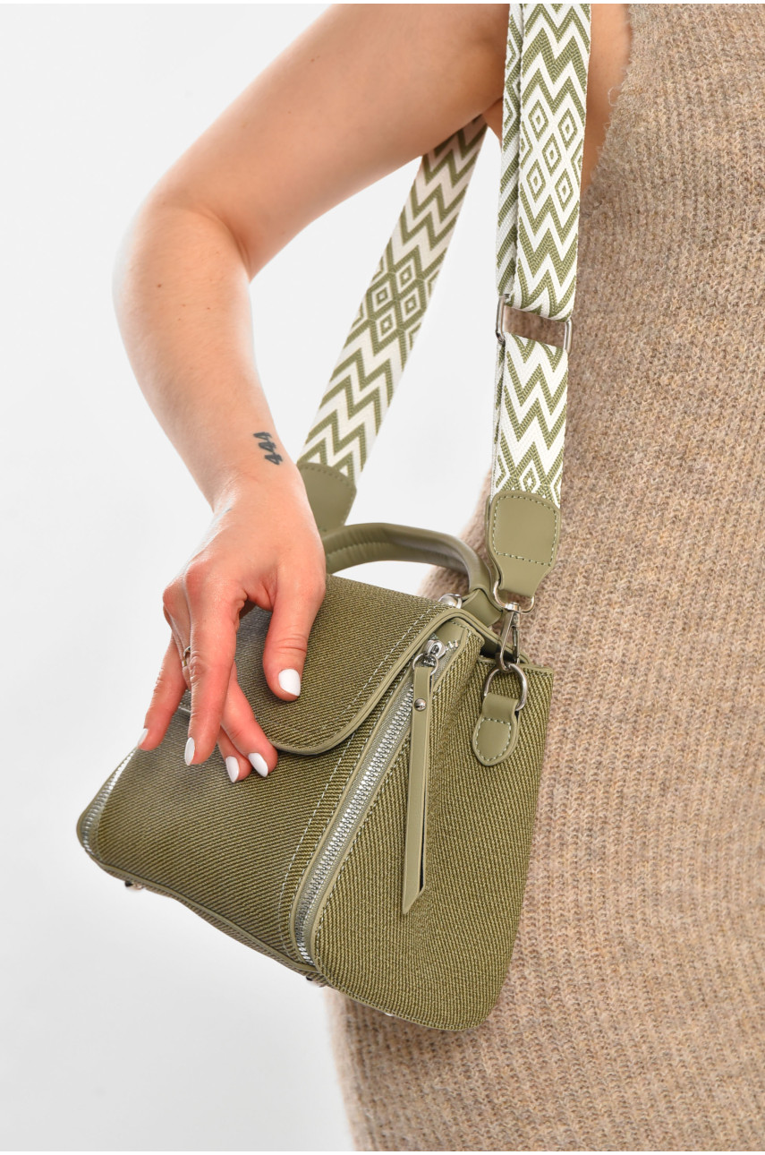 Сумка женская зеленого цвета 0930 213286