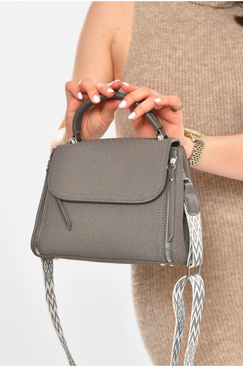 Сумка женская серого цвета 0930 213289