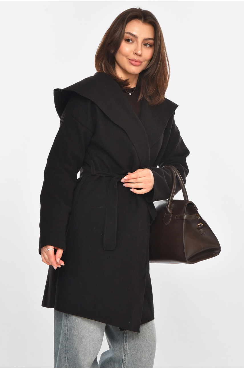 Кардиган женский однотонный черного цвета 213290