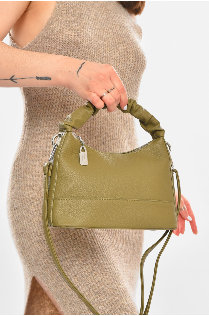 Сумка женская из экокожи зеленого цвета 86607 213302