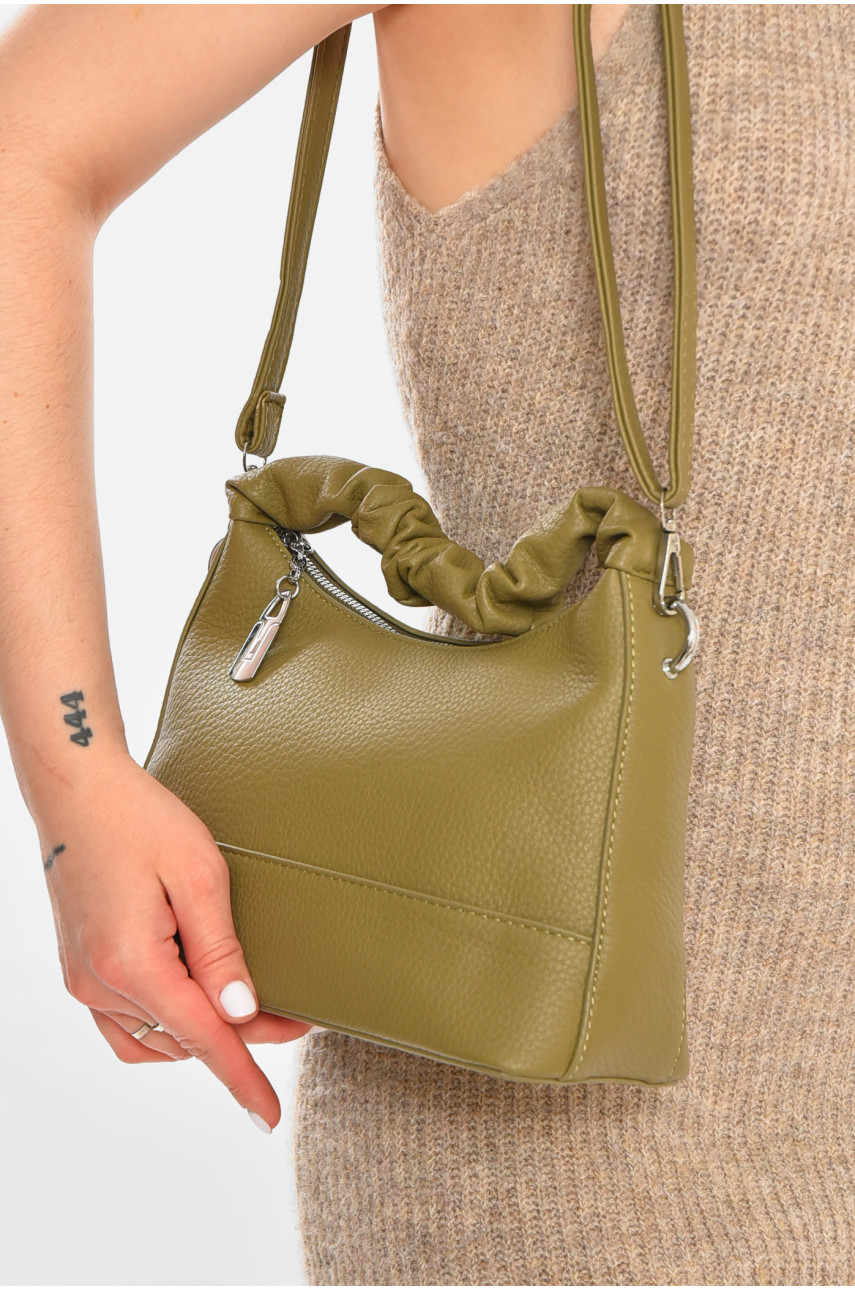 Сумка женская из экокожи зеленого цвета 86607 213302