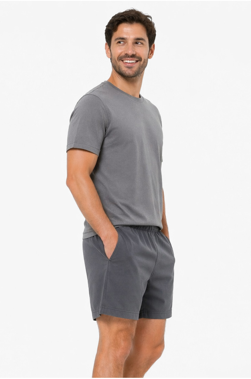 Шорти чоловічі однотонні сірого кольору 213332
