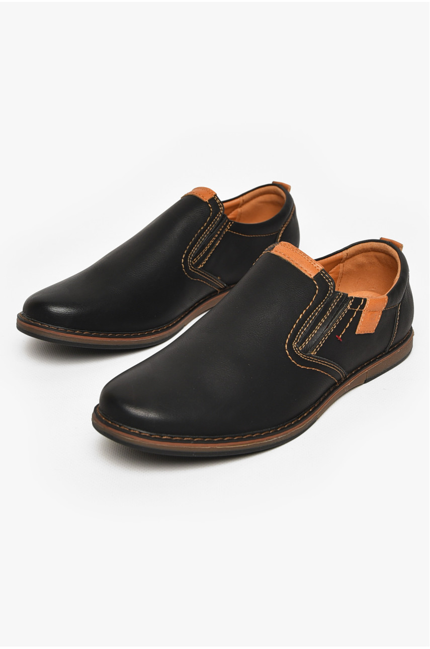 Туфли подростковые для мальчика черного цвета Уценка С-Т34-03-А 213339