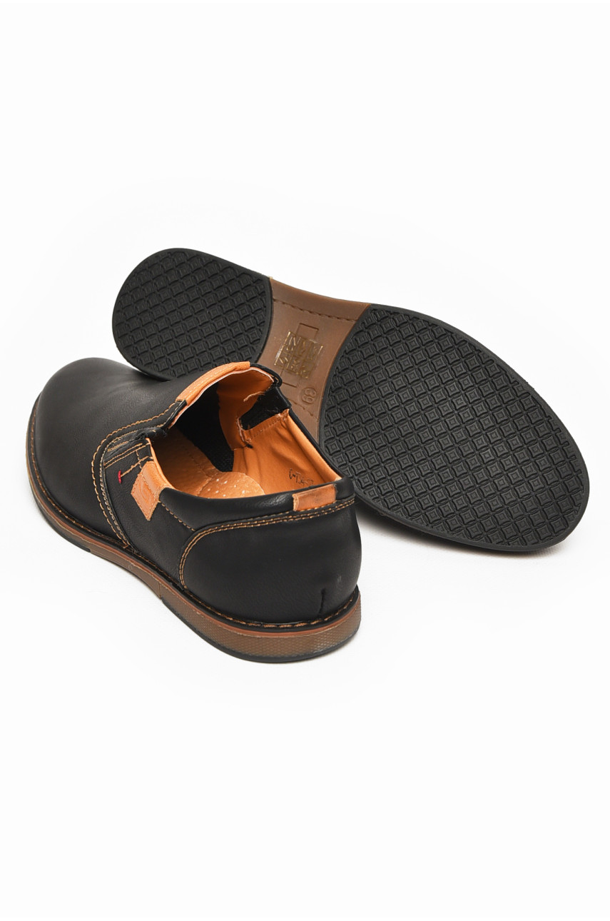 Туфли подростковые для мальчика черного цвета Уценка С-Т34-03-А 213339