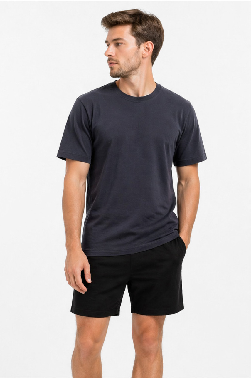 Футболка чоловіча темно-синього кольору 213340