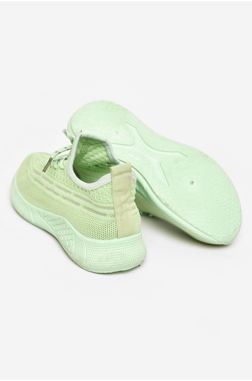 Кроссовки детские салатового цвета Уценка 213349