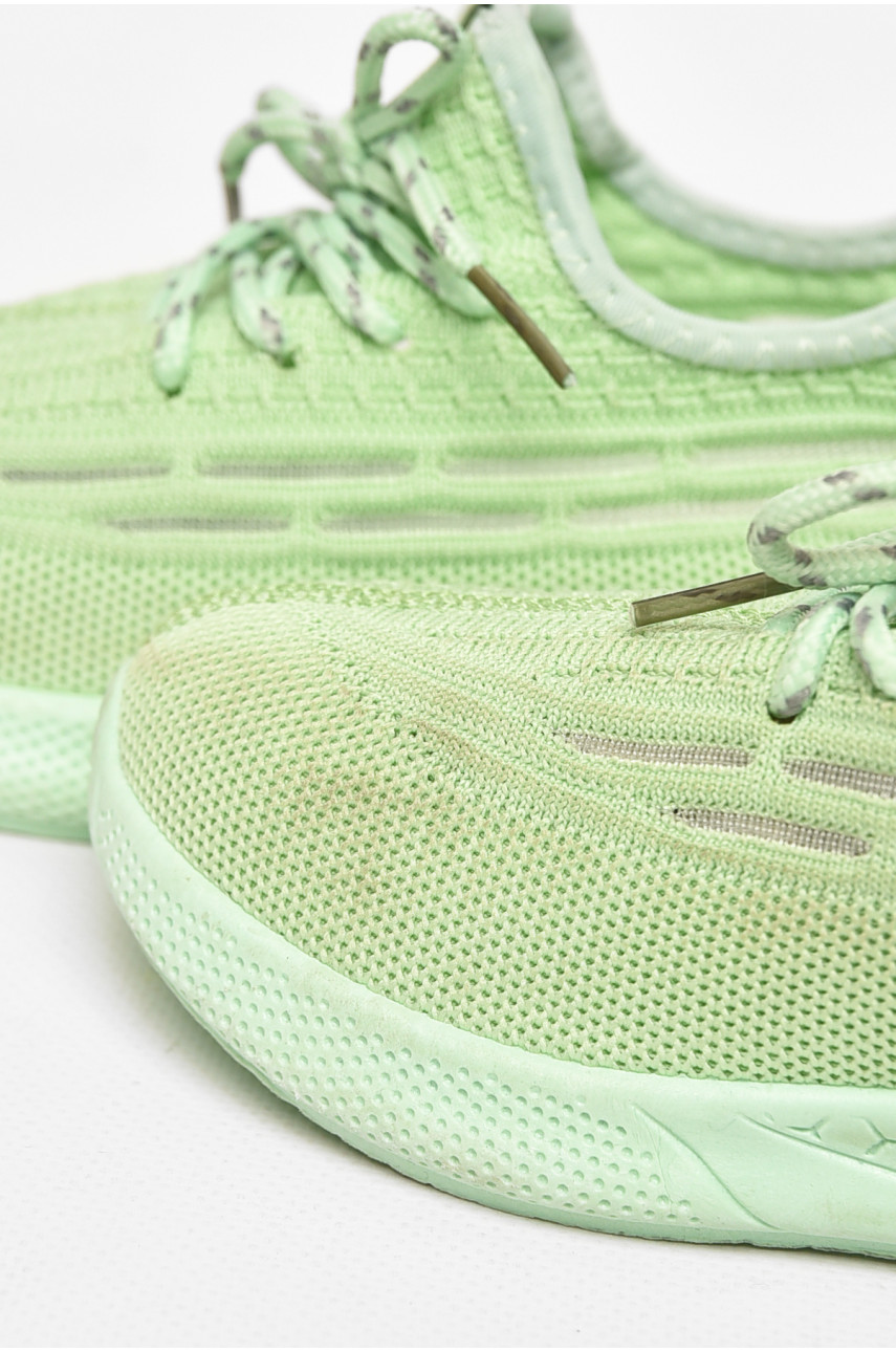 Кроссовки детские салатового цвета Уценка 213349