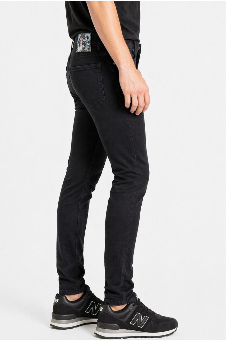 Джинси чоловічі однотонні чорного кольору 4299 213351