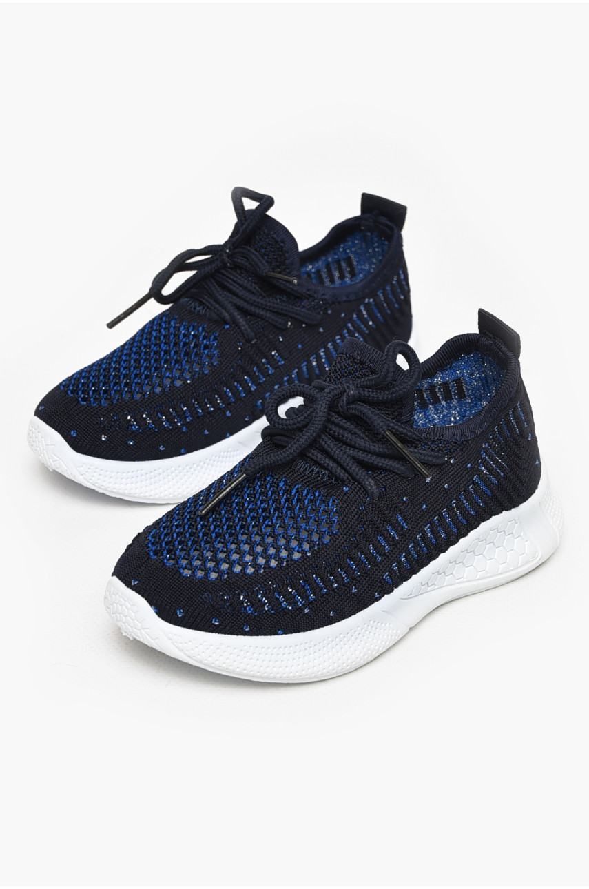 Кроссовки детские темно-синего цвета Уценка 22-200 213352