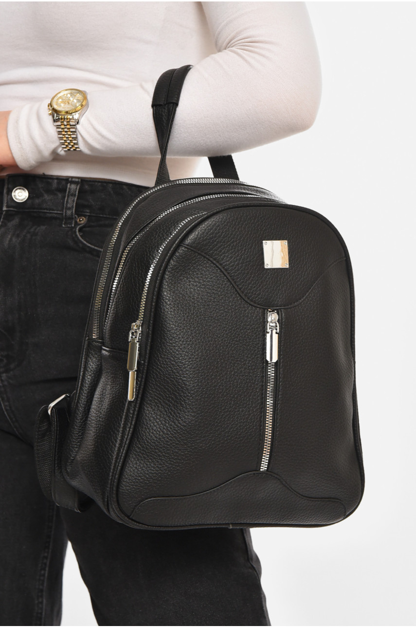 Рюкзак женский из экокожи черного цвета 6794 213376