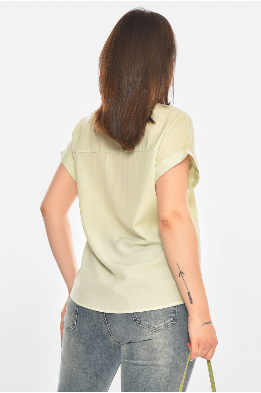 Сорочка жіноча однотонна м'ятного кольору 1122 213412