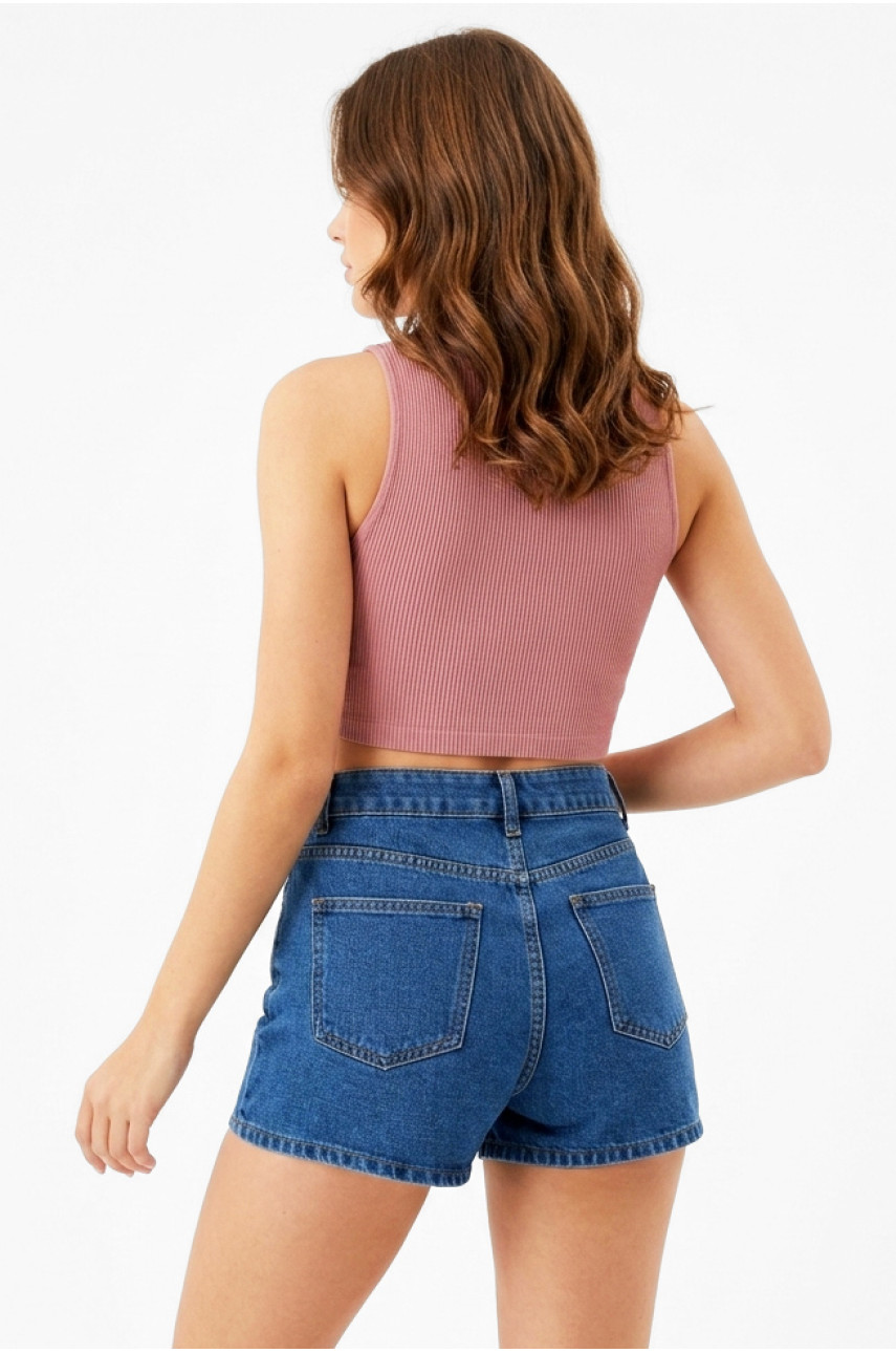 Шорти жіночі джинсові синього кольору 213500