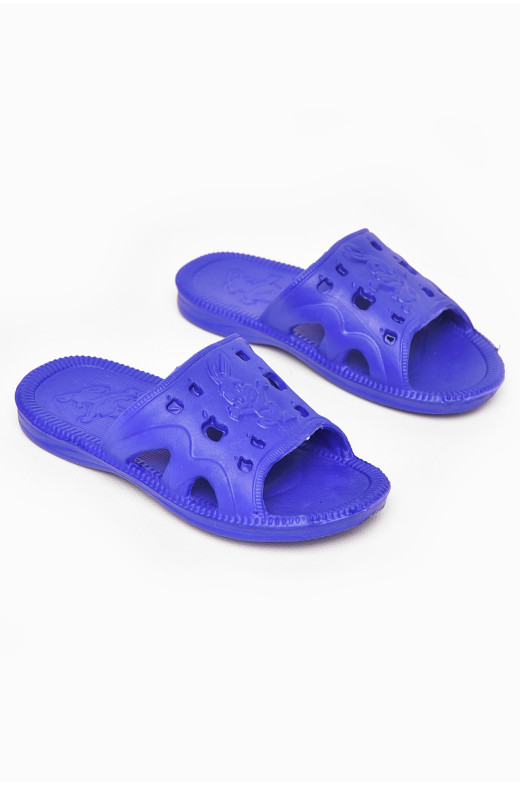 Шлепки детские для мальчика пена темно-синего цвета 502 213531