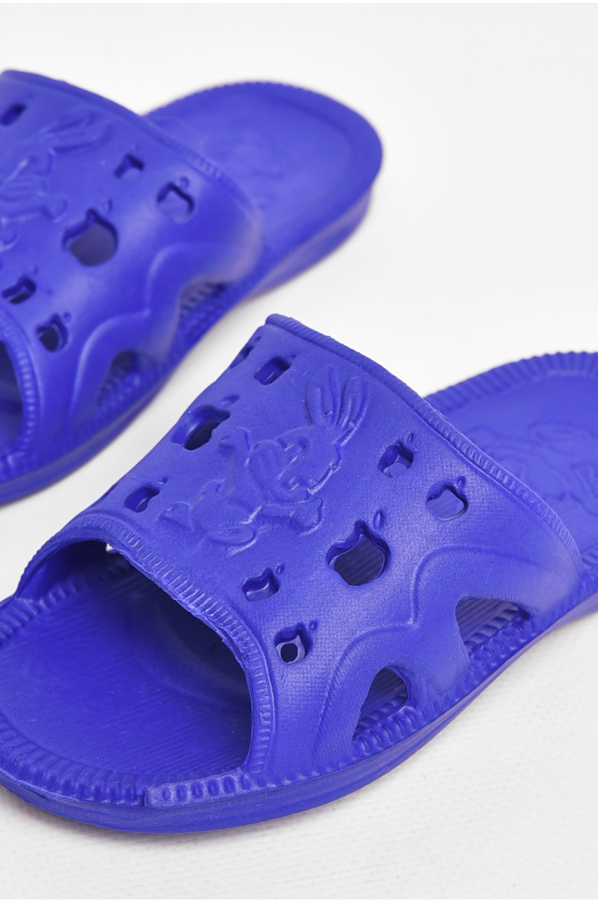 Шлепки детские для мальчика пена темно-синего цвета 502 213531