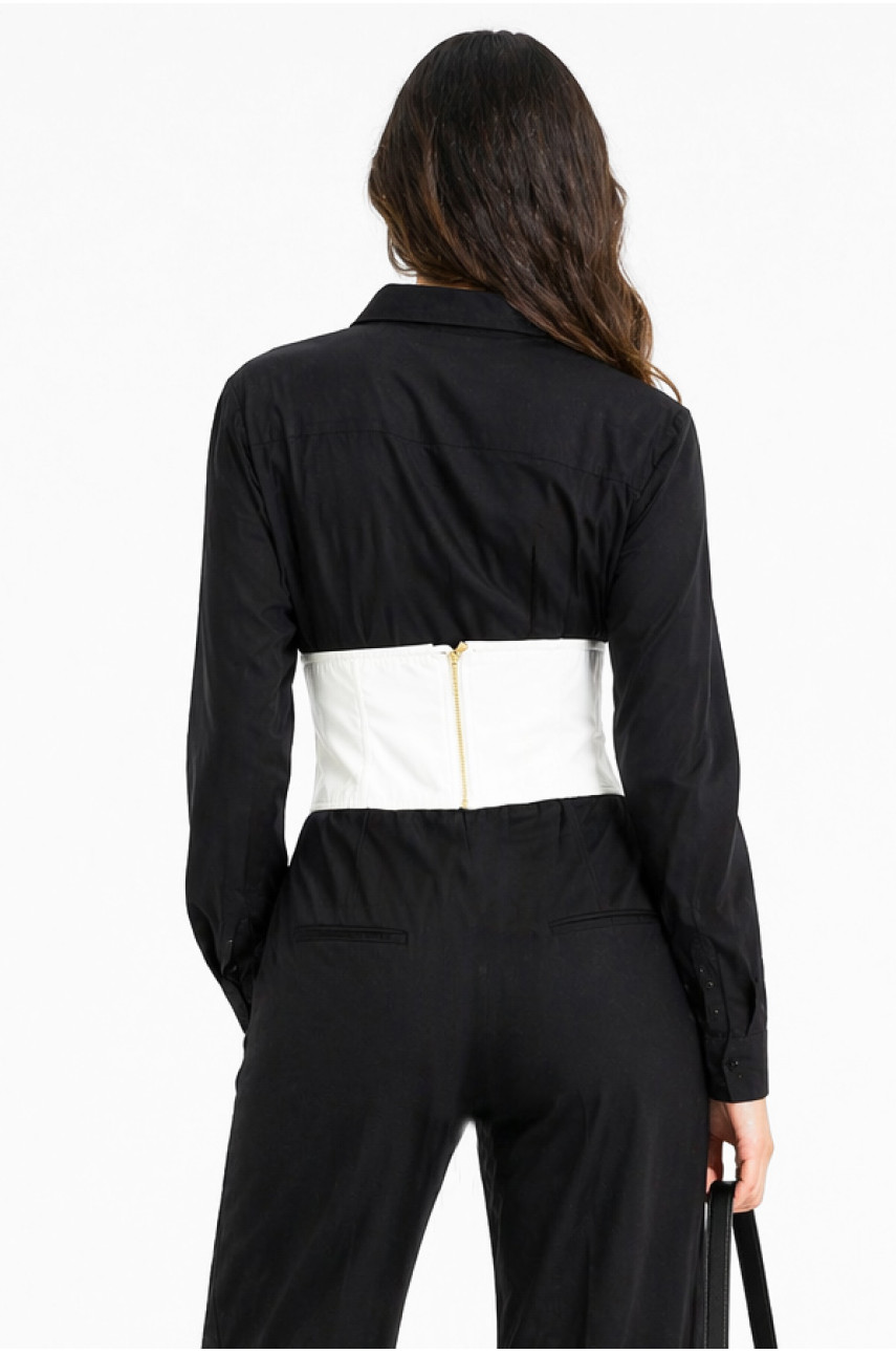 Корсет женский однотонный белого цвета 213554