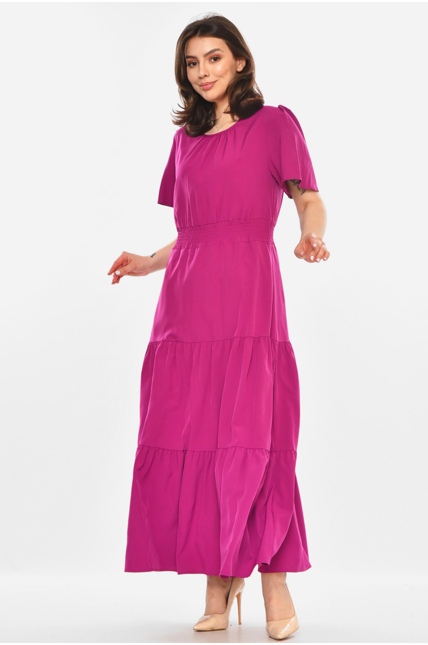 Сукня жіноча однотонна фіолетового кольору 213600