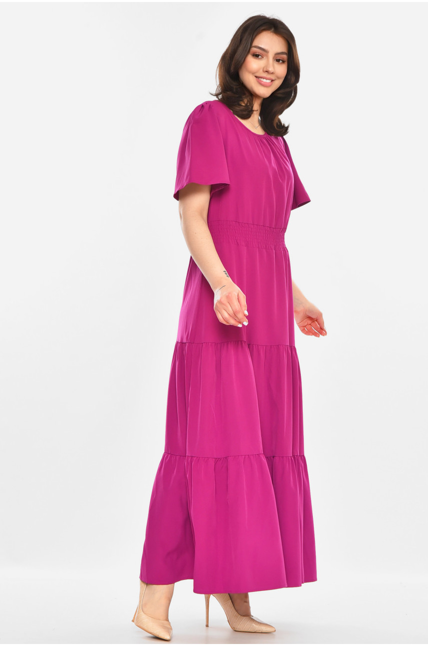 Сукня жіноча однотонна фіолетового кольору 213600