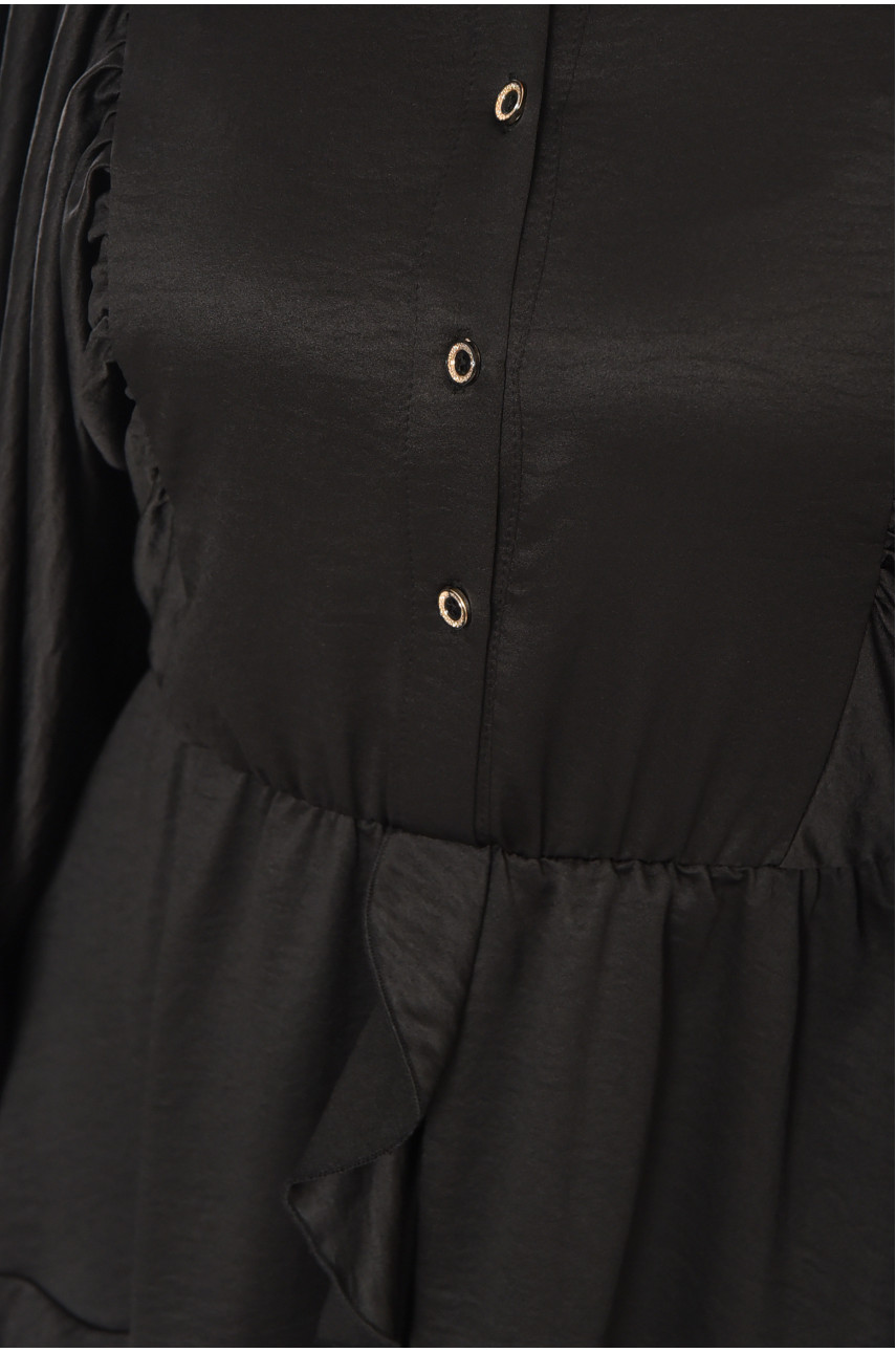 Сукня жіноча однотонна чорного кольору 213612