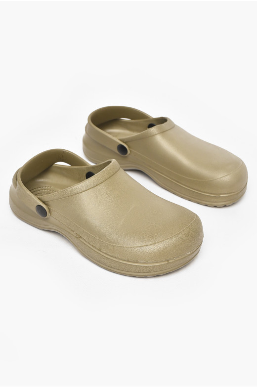 Кроксы женские бежевого цвета 6/1 213623