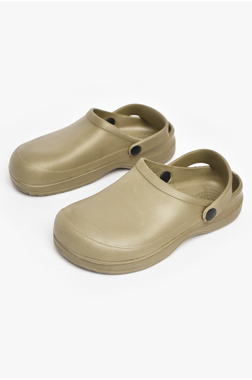 Кроксы женские бежевого цвета 6/1 213623