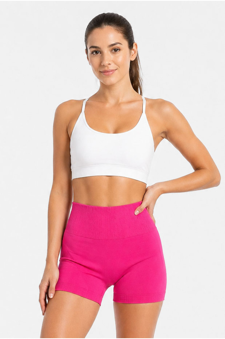 Шорты женские push-up однотонные розового цвета 213679
