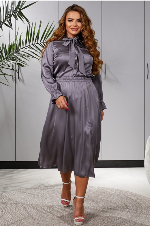 Костюм женский графитового цвета 502 213727