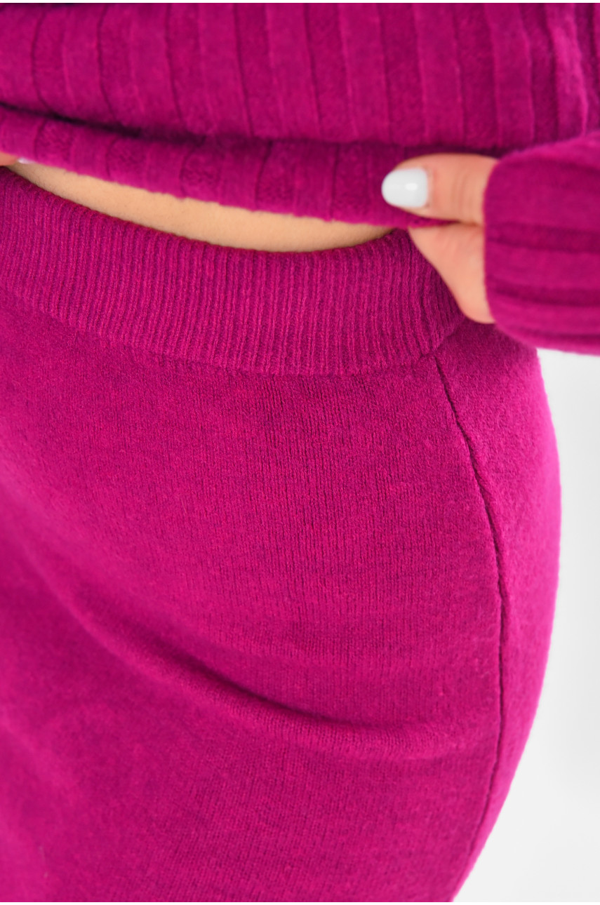 Костюм жіночий кашеміровий фіолетового кольору 213743